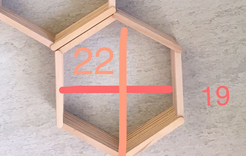 Forme hexagonale perete- fagure hexagon 3 buc-65 lei