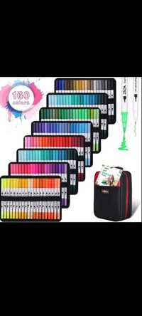 Markere cu pensula , color brush 160 buc