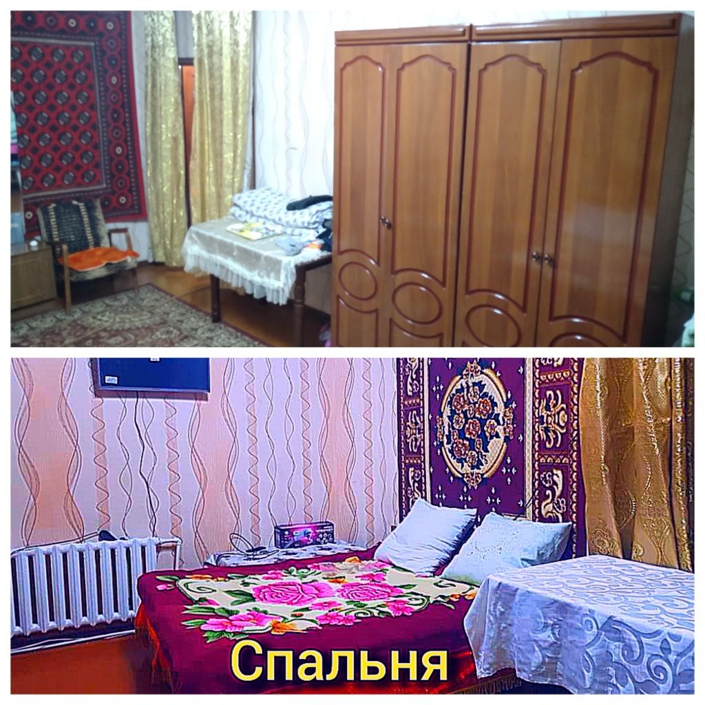 3  комнатная квартира с 2 однокомнатных квартир в Ангрене