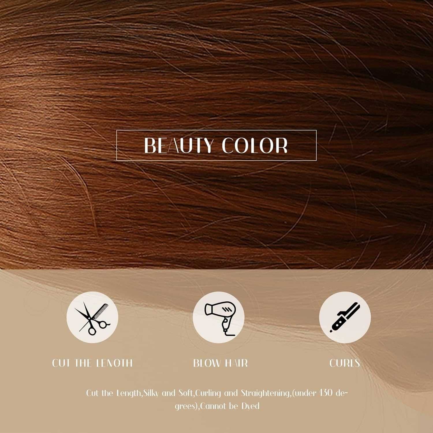 HAIRCUBE Медено руса перука с бретон