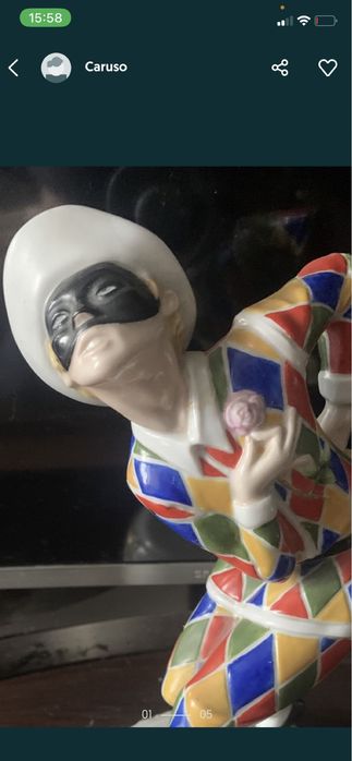 Bibelou Arlechin -Arlequin Capodimonte