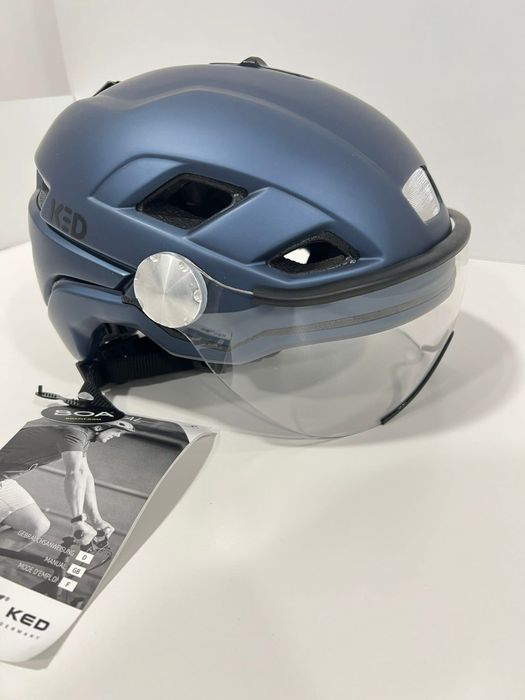 Каска Ked B-Vis X-Lite L blue metallic matt