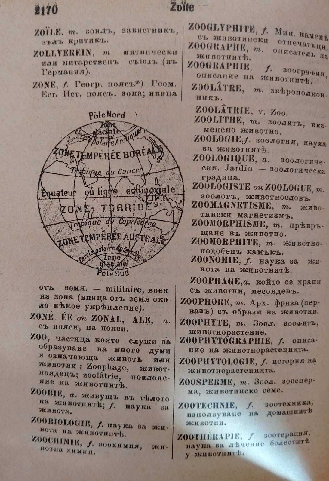 Френско-български речник 1906г.