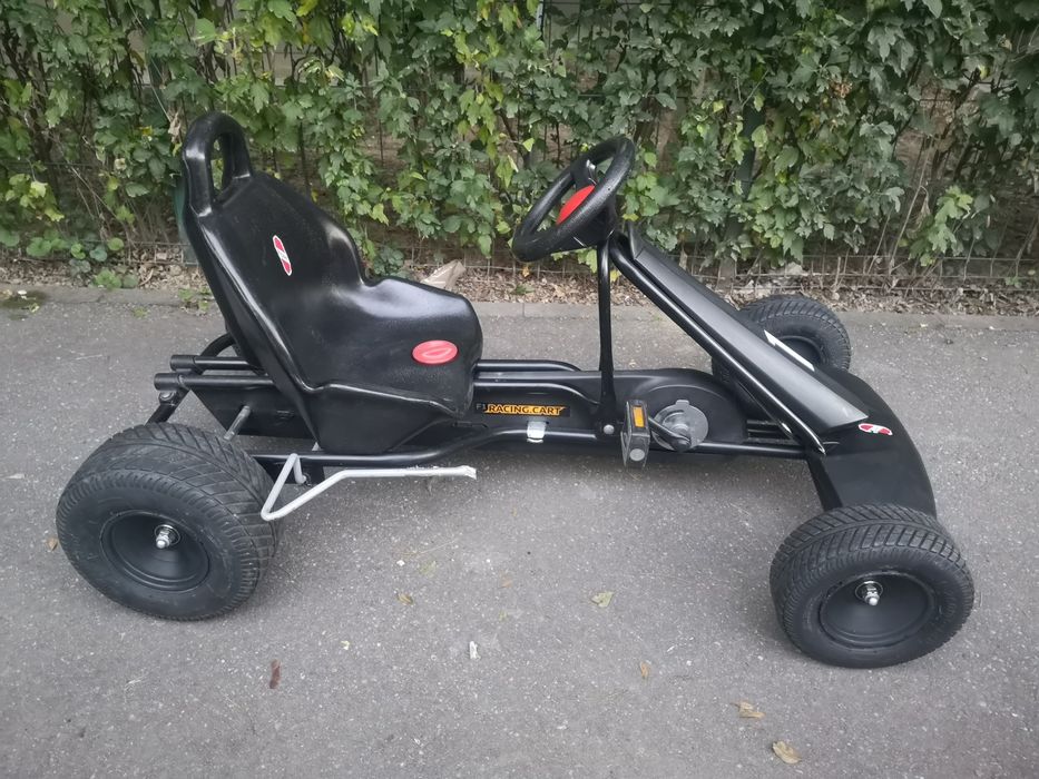 Cart/Kart cu pedale PUKY F1 pt. copii 6 la 12 ani negru