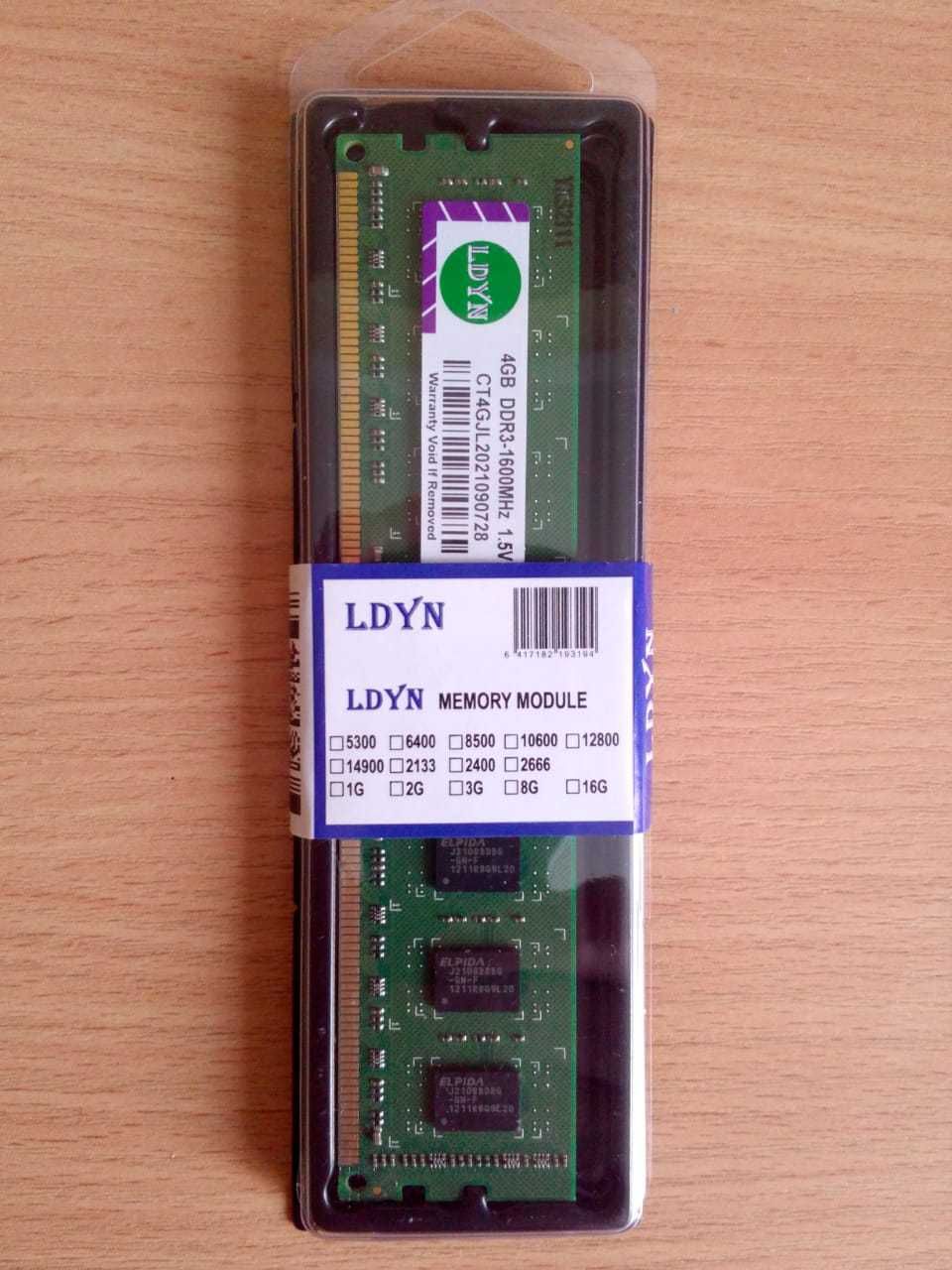 ОЗУ 4 GB/ DDR3-1600 для системного блока.