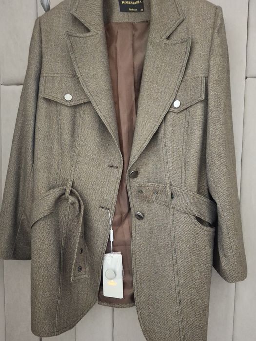 Пиджак на подкладе удлинённый