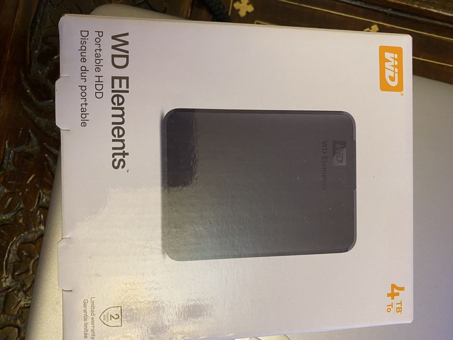HDD Extern WD Elements Portable 4tb nou sigilat 2.5", USB 3.0, Negru