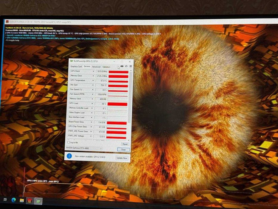 PNY RTX4060 8GB 128BIT GDDR6 Не Греется Не Шумит Пломба и Коробка Есть