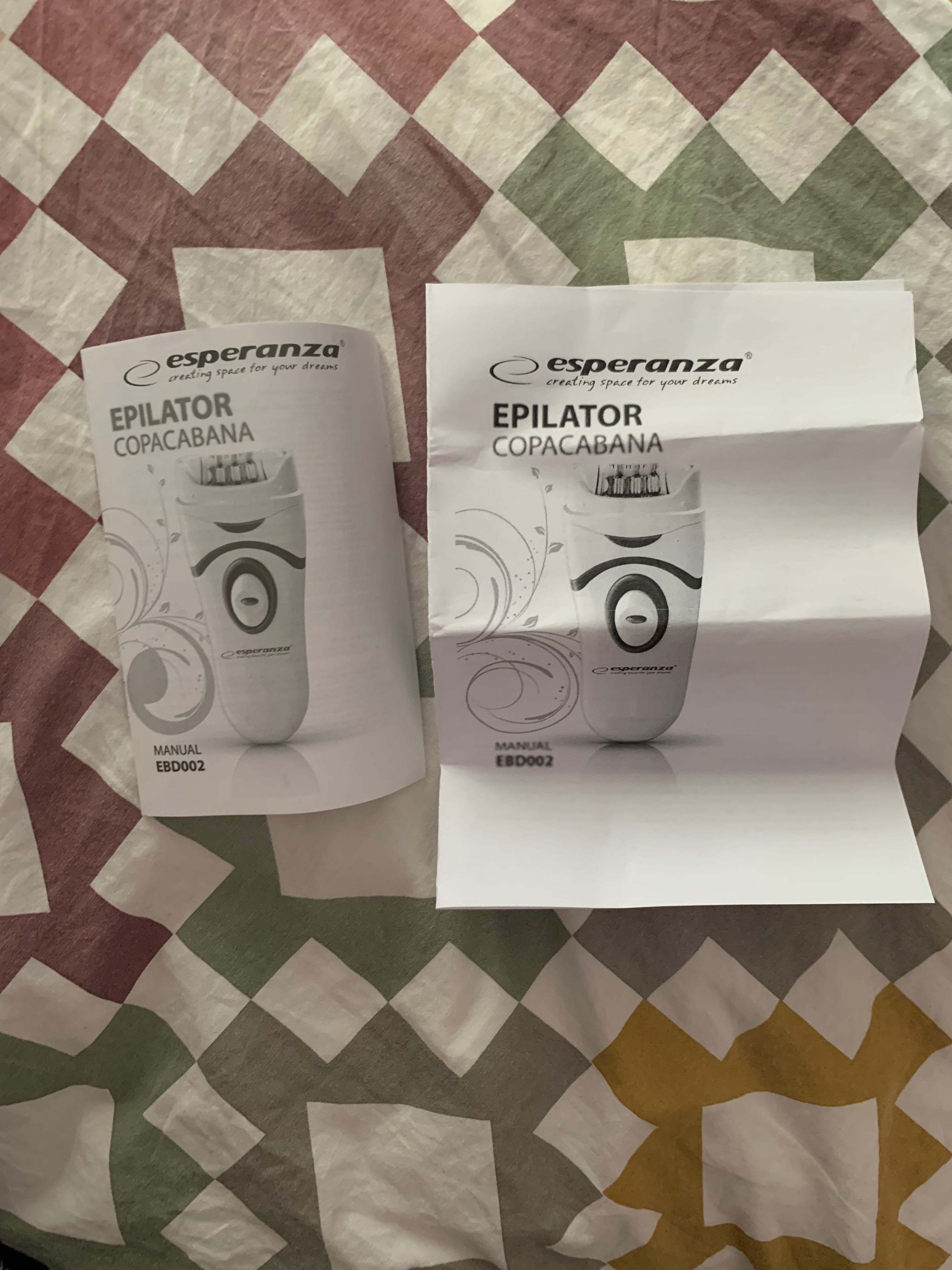 epilator Copacabana cu baterii