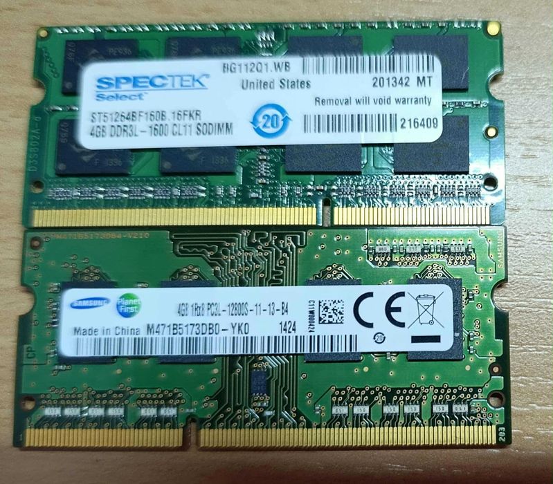 Memorii RAM Laptop DDR3,  2×4GB+2×8GB