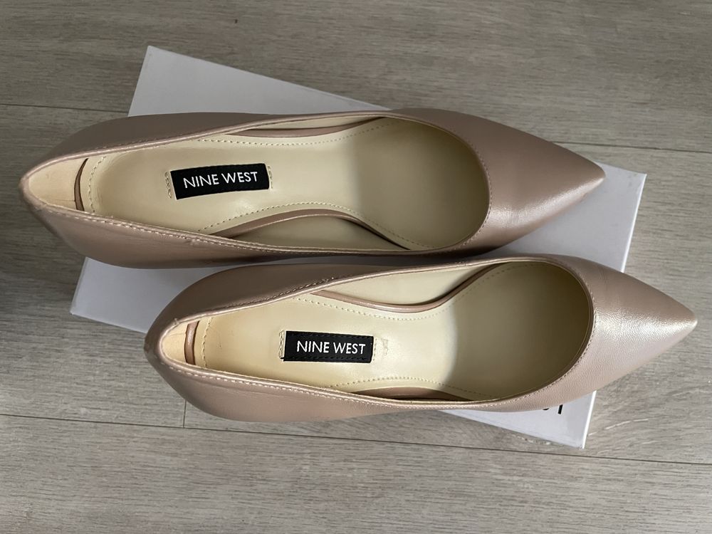 Pantofi Nine West, beige, 38, piele