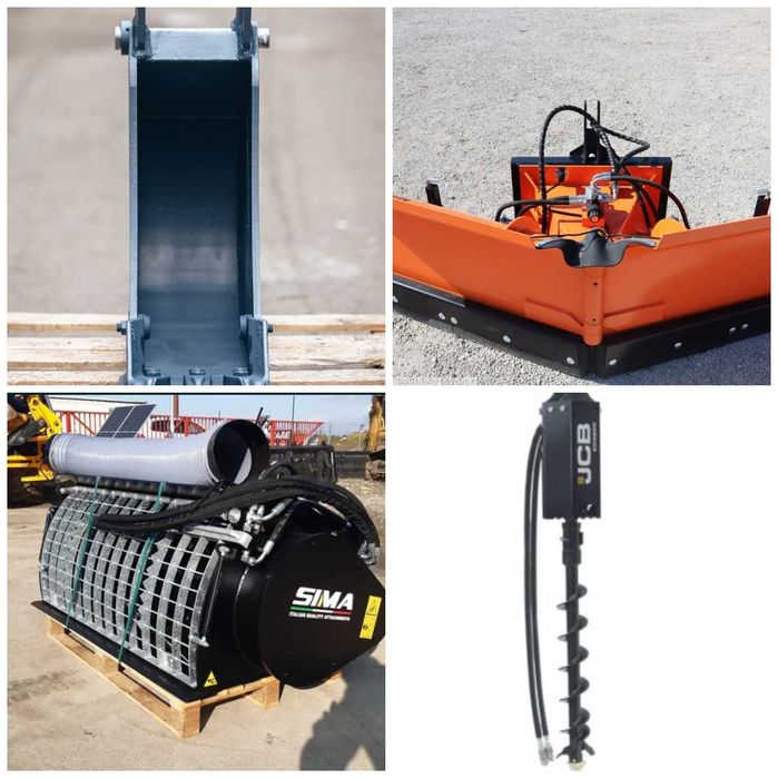 Buldoexcavator JCB 4CX, 2018, 1545H, multiple accesorii