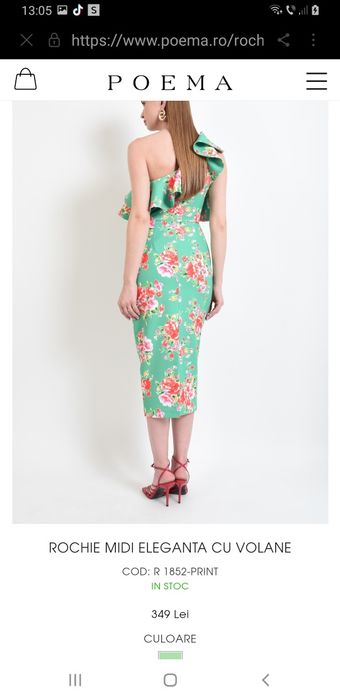 Rochie midi evenimente  Poema superba