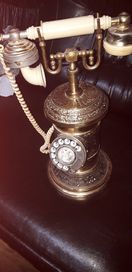 Старинен бронзов телефон Уникат