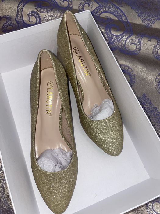 Блестящий Лабутен турецская туфли