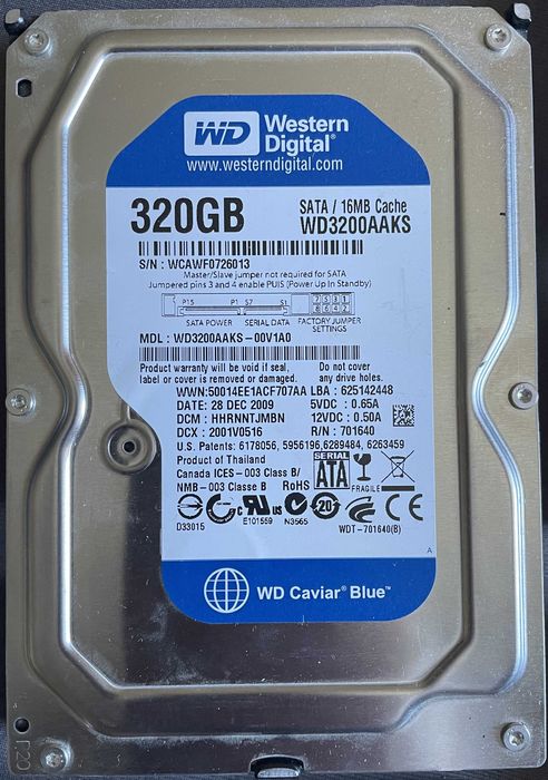 HDD SATA 3,5" 7200 WD (Western Digital) si Seagate 1TB si 250GB