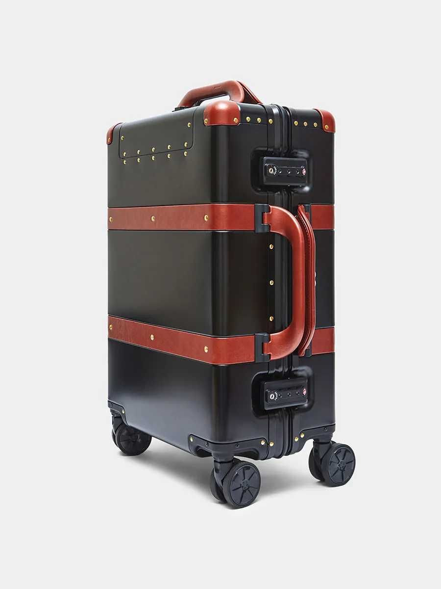Дорожный чемодан сумка/ручная кладь/цвет черный и темно-бордовый