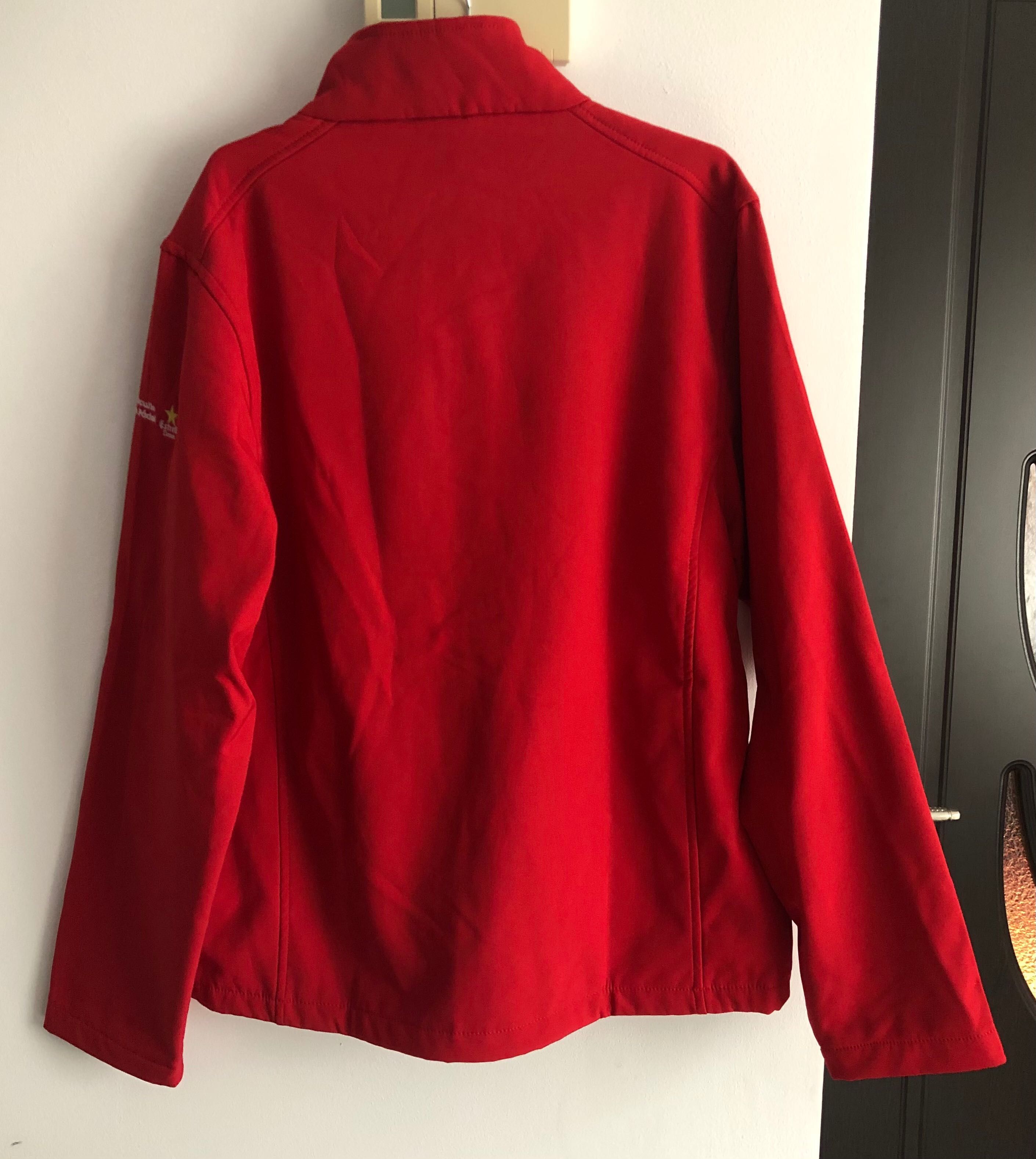 Bluza rosie cu fermoar marime L, XL bluza trening rosie jacheta l, xl