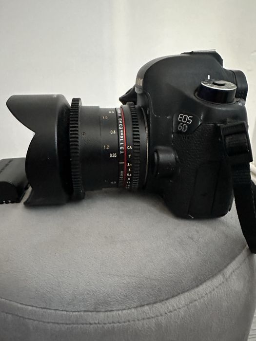 Canon 6D cu obiectiv samyang 14mm T3.1