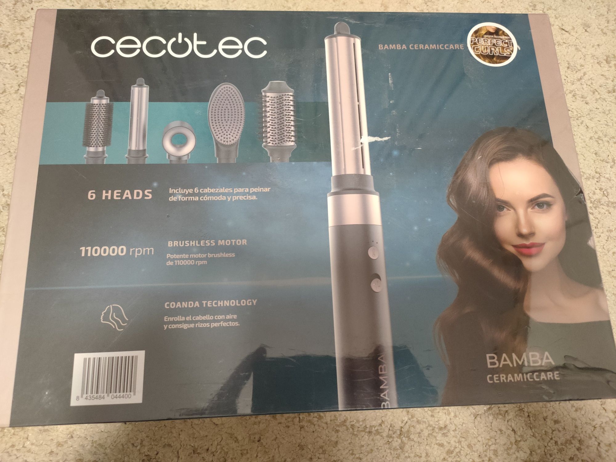 Perie Rotativa+Accesorii Sigilat, Cecotec Bamba Ceramiccare Brushless