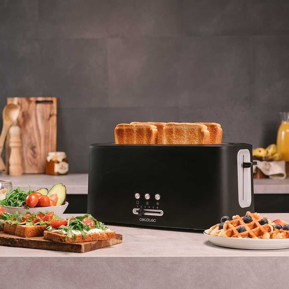 Тостер Cecotec Toast&Taste 16000, екстра двоен, 1630W, лек ДЕФЕКТ