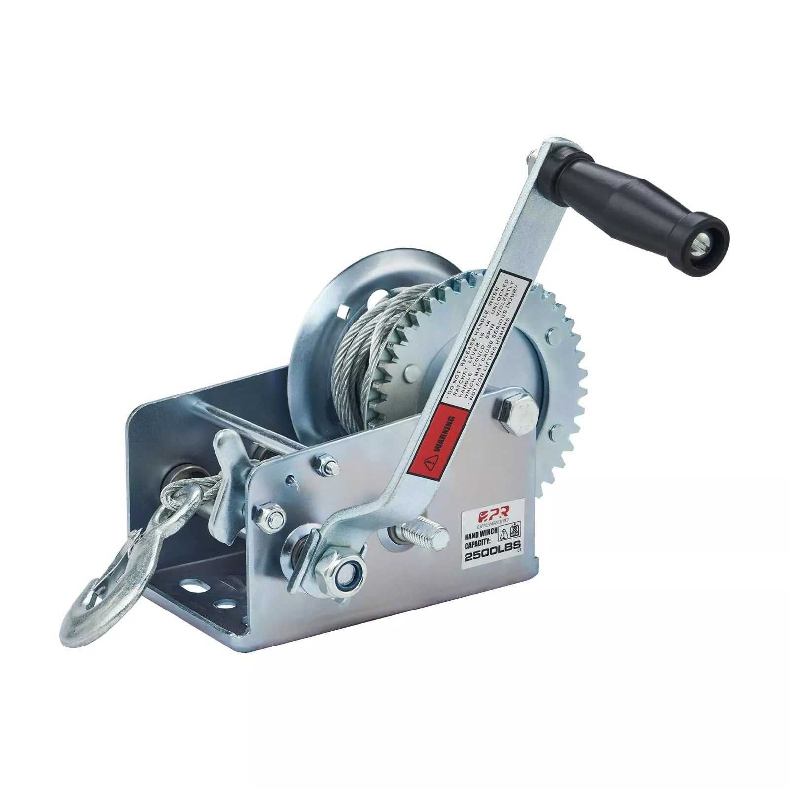 Troliu manual 2500lbs/1150kg pentru remorci platforme auto