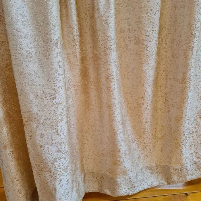 Draperii bej noi, semi-opace, inaltime 165 cm, 6 buc.