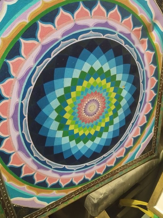 Ръчно рисувани мандали картина договаряне