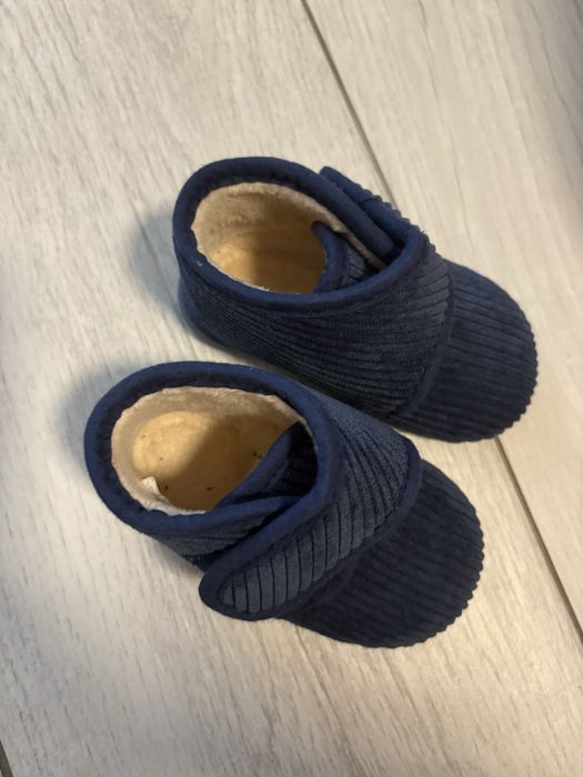 Pantofi catifea imblaniti copii