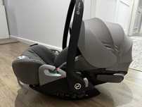 Scoica auto Cloud Z2 i-size Soho Grey cu adaptori