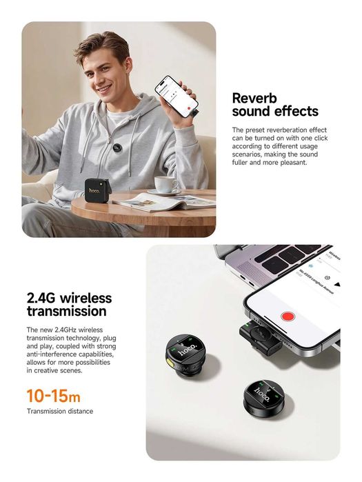 ДОСТАВКА! Беспроводной Микрофон Hoco L22 — голос станет ярче!