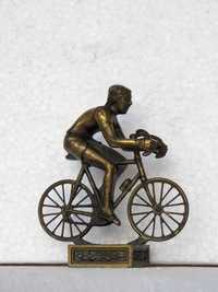 statueta bronz antichitati arta veche figurina bicicleta cursiera