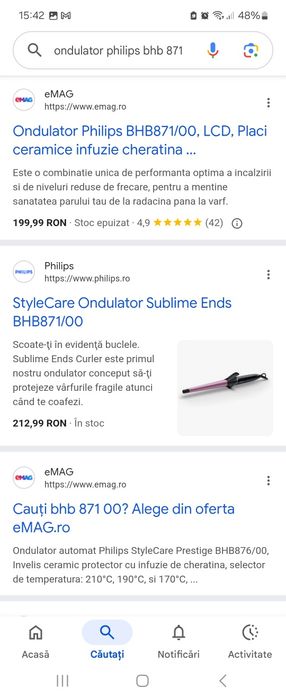 Vând Ondulator Philips model BHB871