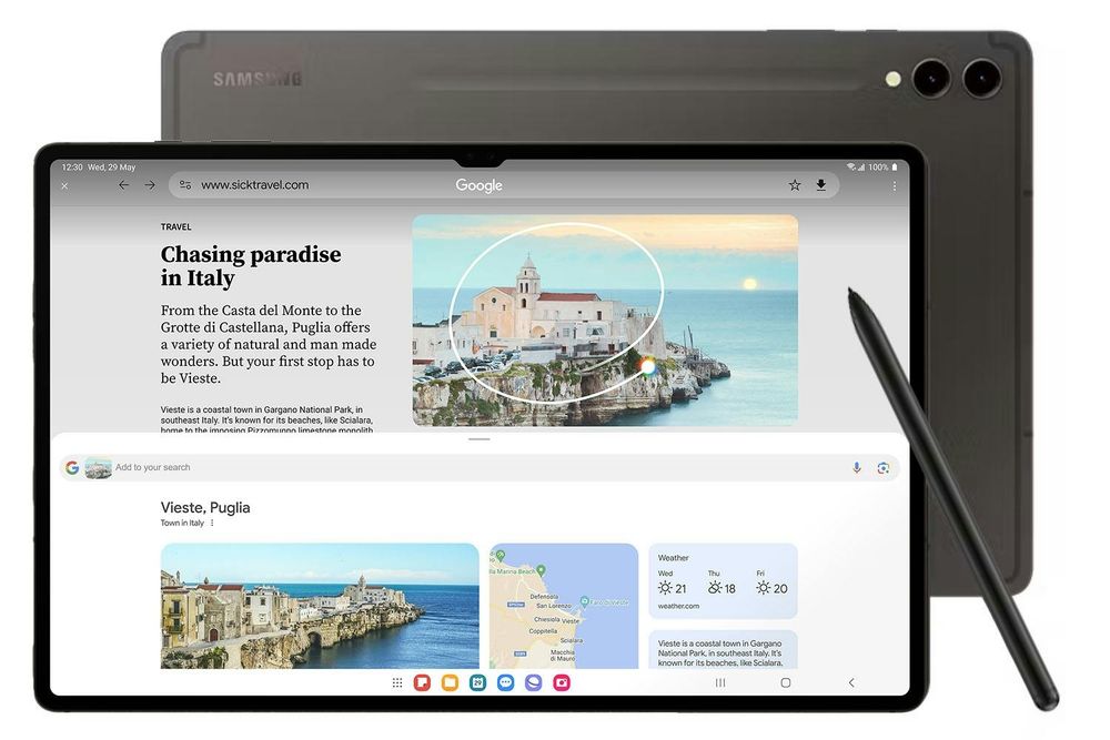 Таблет Samsung Galaxy Tab S9 X716 5G 256GB + 12GB RAM+кейс Spigen