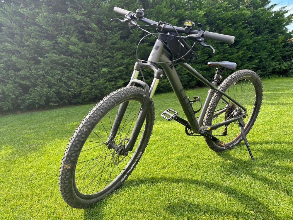 Bicicleta Cube Aim EX 2022, 16 Zoll | grey n'red | 27.5 Zoll
