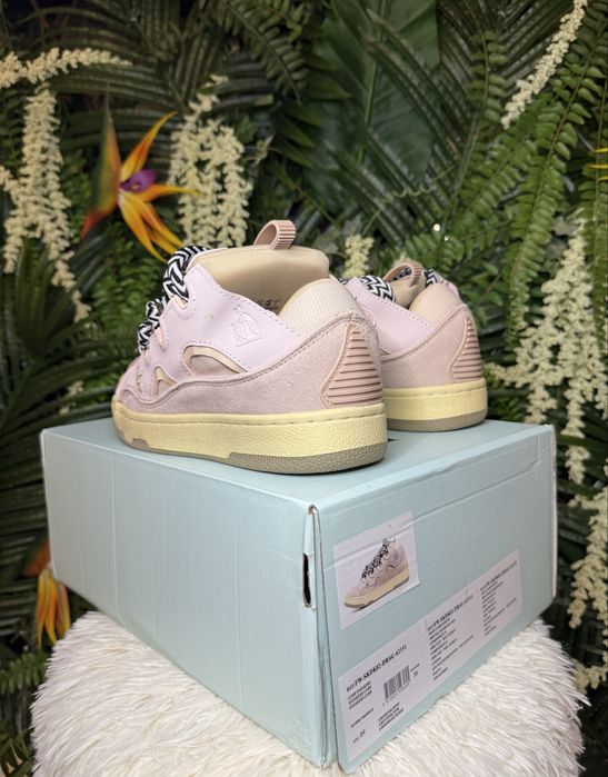 Lanvin Curb Suede Pink