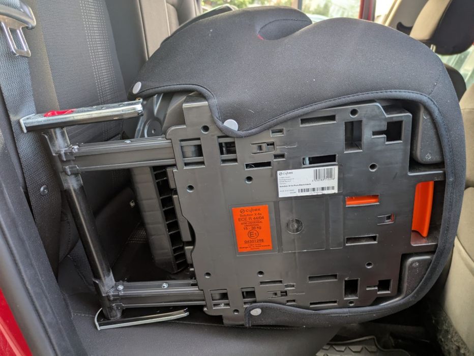 Cybex scaun auto iso fix negru si albastru