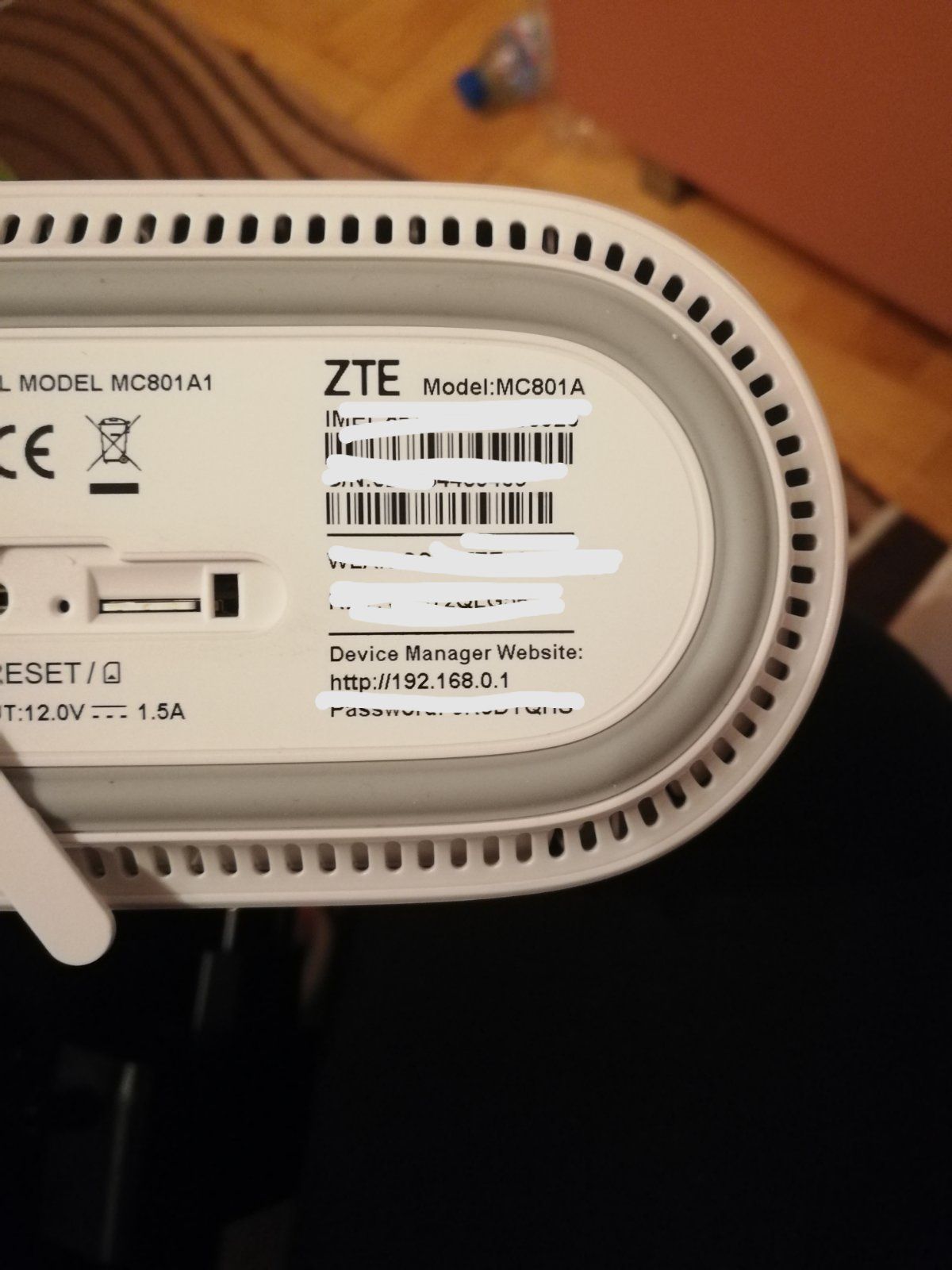 5G рутер ZTE MC801A Yettel със слот за сим карта