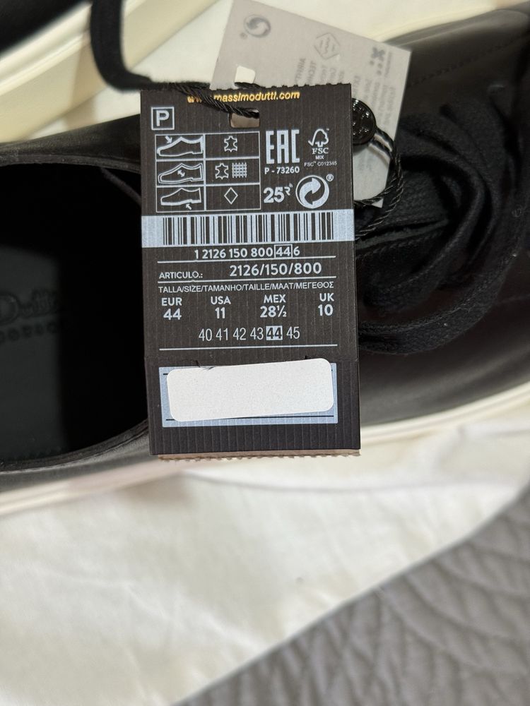 Мужские кожаные кроссовки Massimo dutti Оригинал