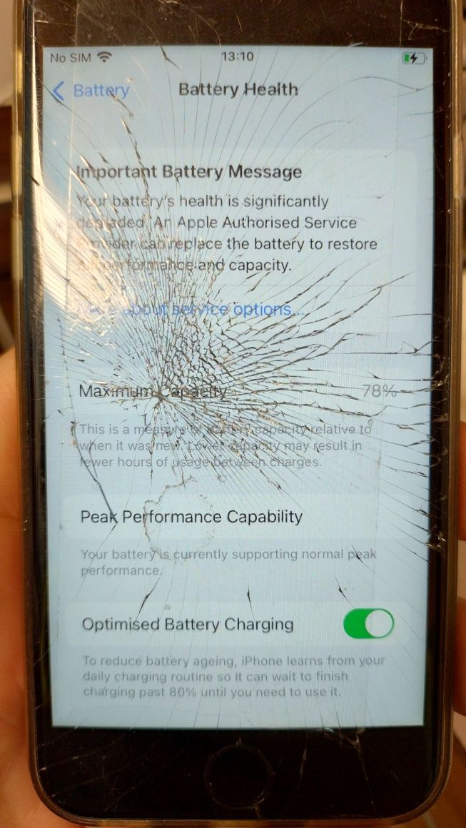 iPhone 6s отключен 80 % батерия