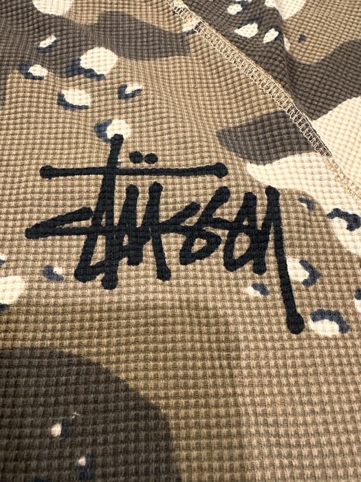 Stussy Camo Waffle Long Sleeve горнище / блуза
