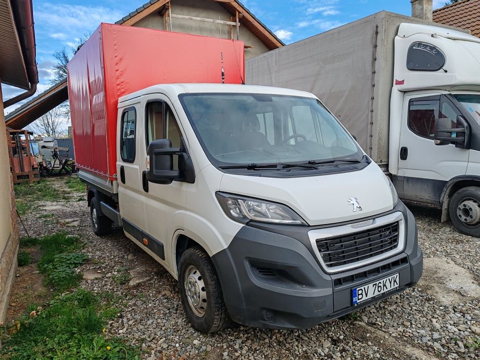 Peugeot boxer 7 locuri și bena de 3 metri 2017 doka