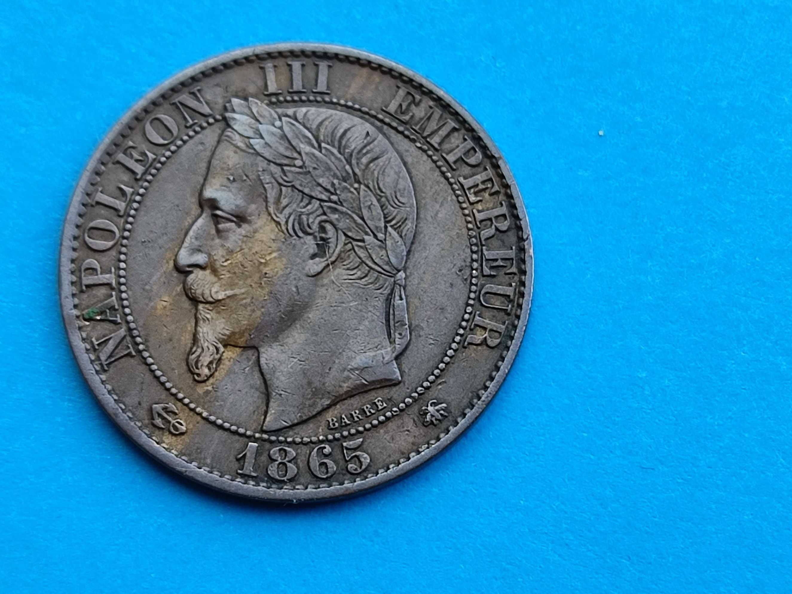 5 Centimes 1865 Franta-RAR!