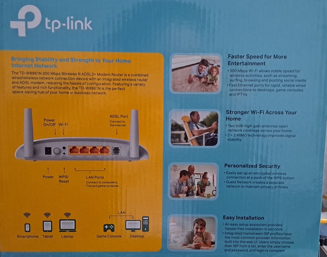 tp-link ADSLl2+ TD-W8961N