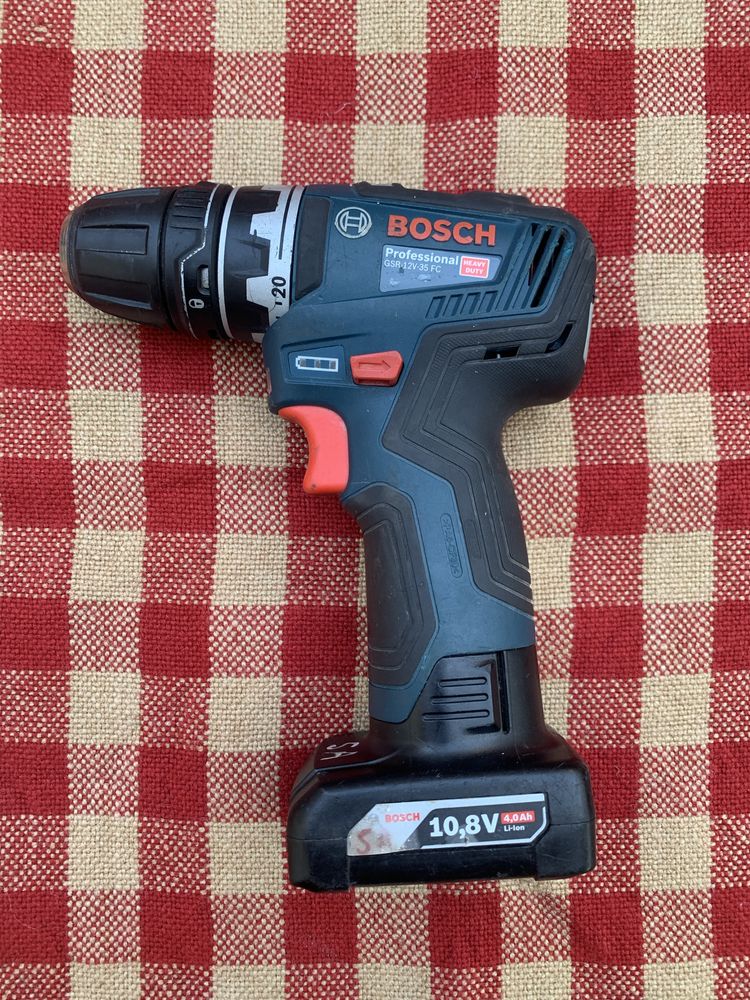 Bosch GSR 12V-35 FC/безчетков винтоверт със сменяема глава/+1 бат 4 ah