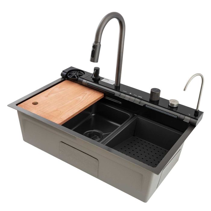 Chiuveta multifunctionala din inox nano black MIXXUS seria Decor .