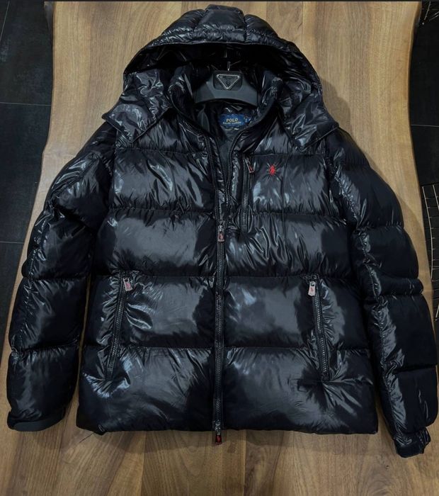 Geaca Ralph Lauren neagra lucios