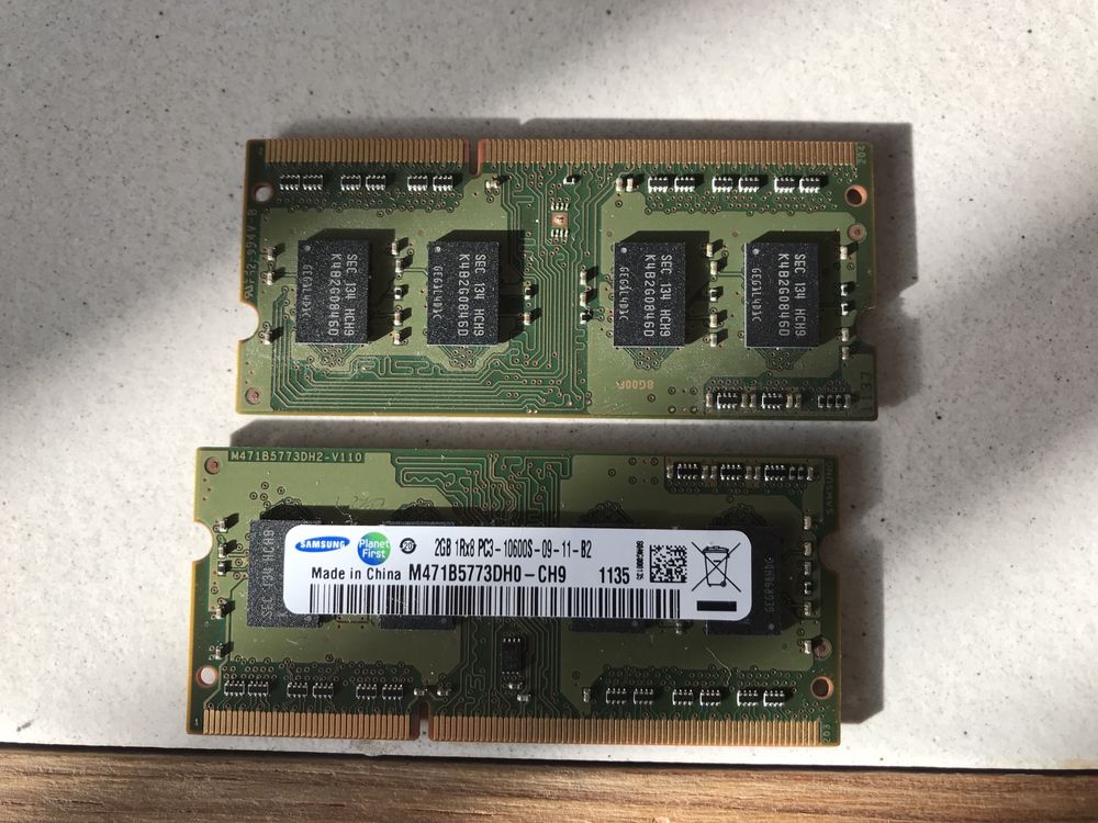 DDR 3 1333 2x2gb apple macbook