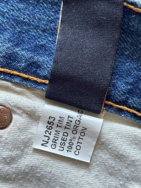 Blugi NUDIE Grim Tim Slim Albastru Barbati | Marime 30 x 32