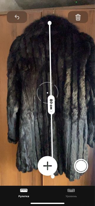 Срочно! Шуба из кролика с воротником натуральный мех (3XL)